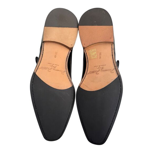 Massimo Matteo Tuscany Single Monk Black Men’s 9M All Leather Dress Shoes main image 8